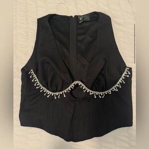 Windsor black sparkly top